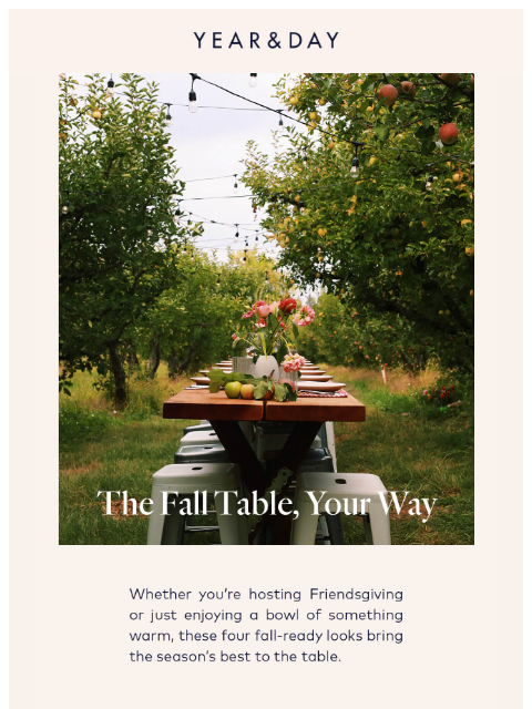 yearandday newsletter: Real tables, real inspiration