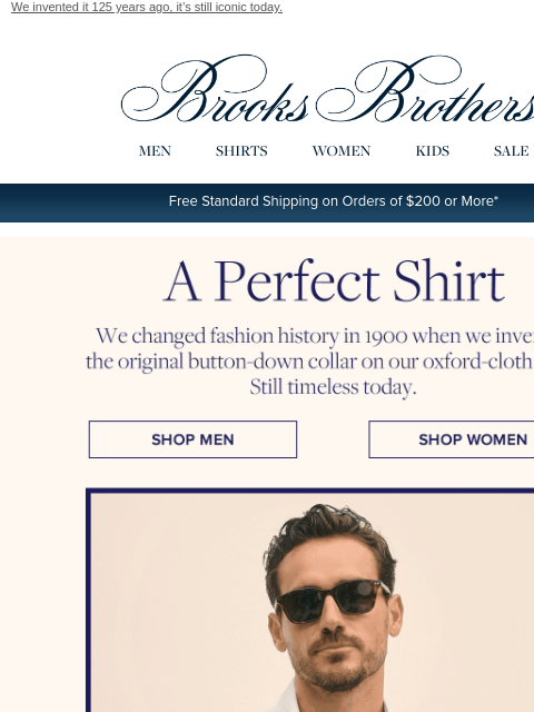 brooksbrothers newsletter: The shirt that changed the style game