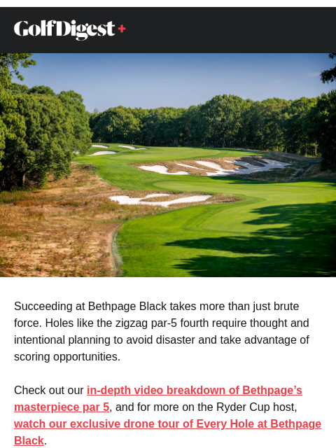golfdigest newsletter: Inside the genius of Bethpage Black