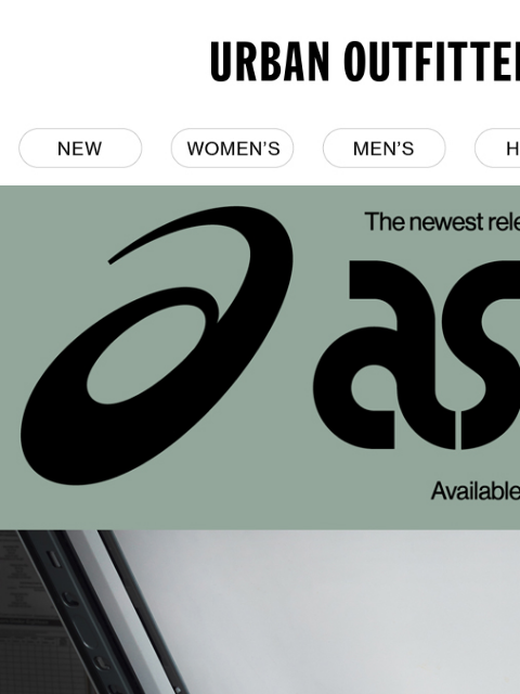 urbanoutfitters newsletter: new ASICS just dropped!