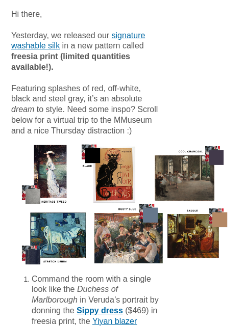 mmlafleur newsletter: 6 Ways to Style Brand-New Washable Silk 🎨