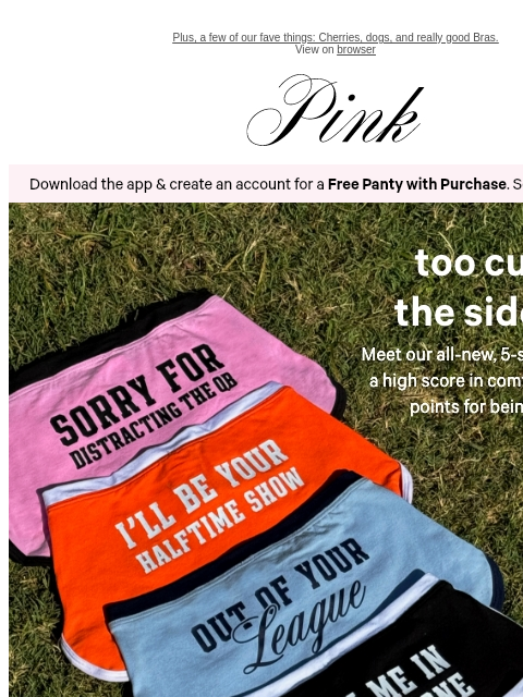 vspink newsletter: New 5-Star Dorm Boyshorts