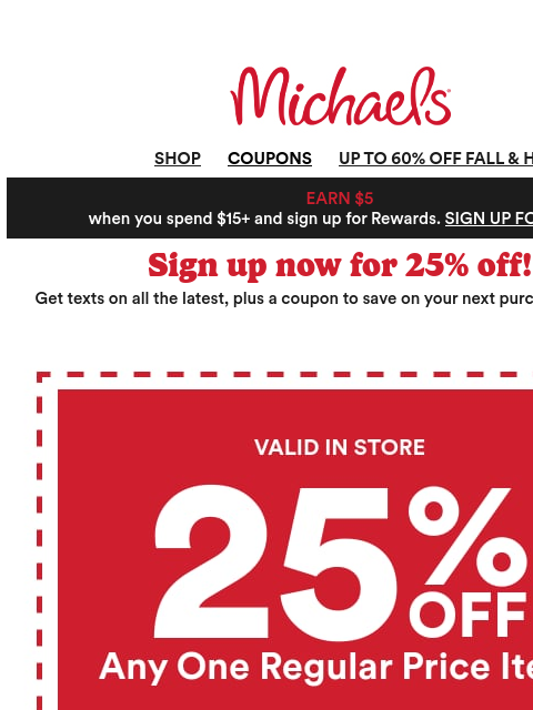 michaels newsletter: This week’s craft: trending sew or no-sew décor 🎀