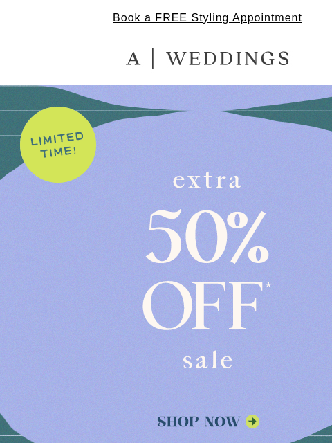 anthropologie newsletter: Our sale is an EXTRA 50% Off!