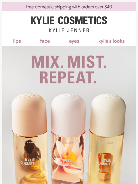 kyliecosmetics newsletter: layering 101 โจ