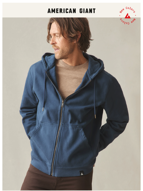 american-giant newsletter: New Colors in Our Favorite Hoodie