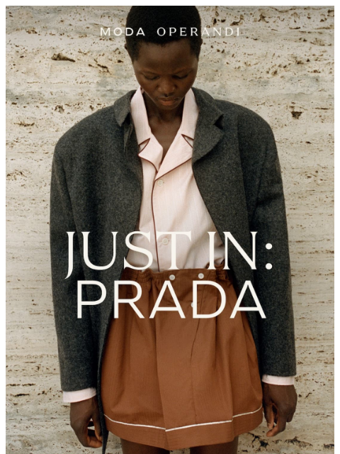 modaoperandi newsletter: In the mood for PRADA
