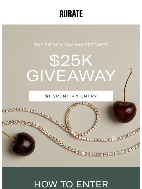 auratenewyork newsletter: 🍒 GIVEAWAY STARTS NOW 🍒