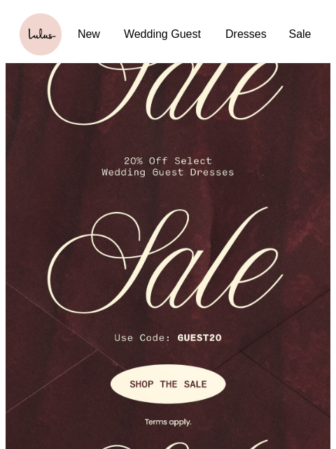 lulus newsletter: 👗 20% Off 2000+ Dresses 👗