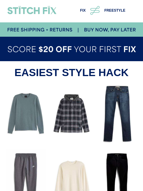 stitchfix newsletter: Skip the search for what to wear