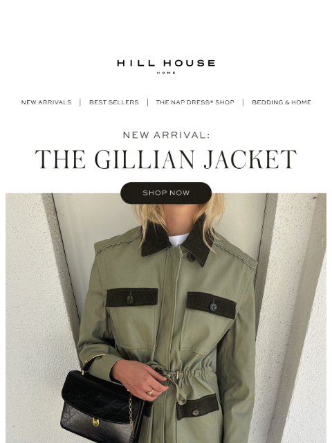 hillhousehome newsletter: NEW ARRIVAL: The Gillian Jacket