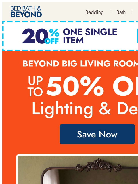 bedbathandbeyond newsletter: Beyond big style is in the details