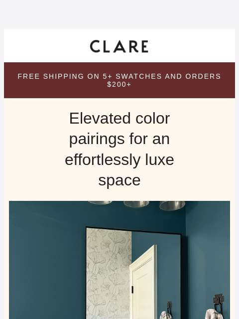 clare newsletter: Make your home feel like a cozy jewel box