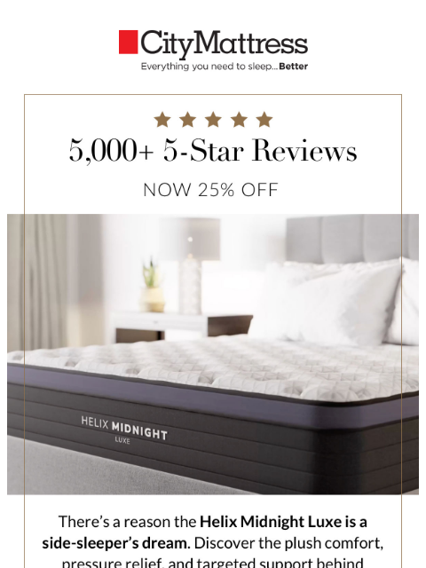 citymattress newsletter: The reviews are in: ⭐⭐⭐⭐⭐