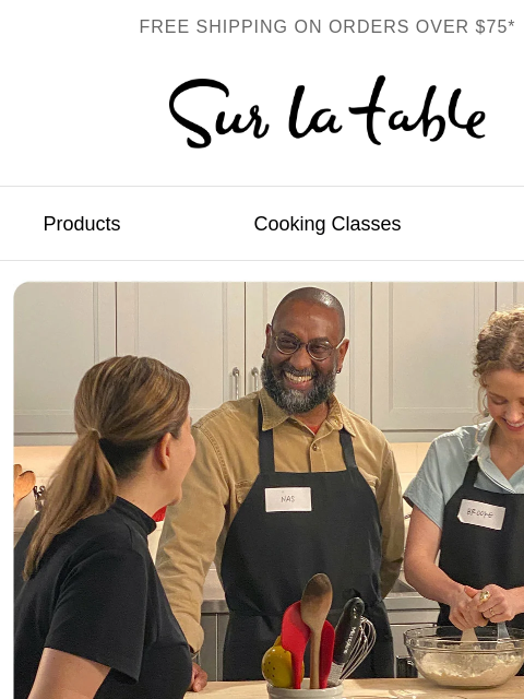 surlatable newsletter: Baking is better with friends.