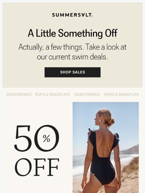 summersalt newsletter: Your friendly sale roundup
