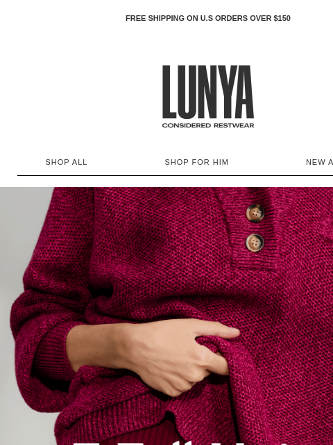 lunya newsletter: 3 FALL KITS, EXCLUSIVELY YOURS