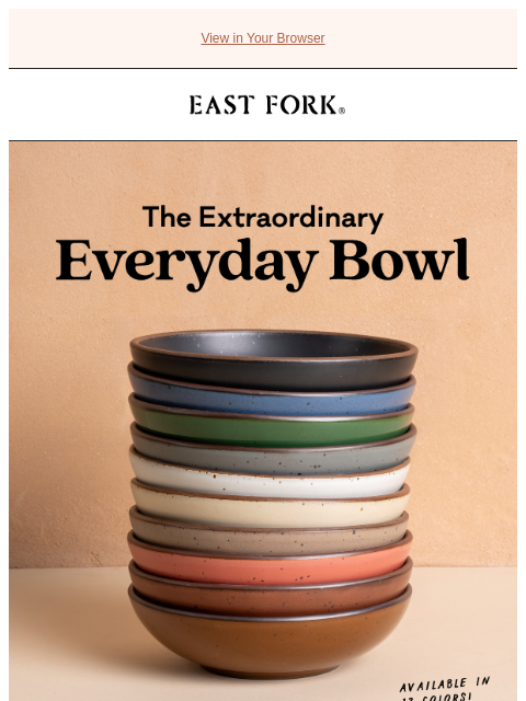 eastfork newsletter: The bowl that earns its name