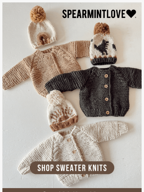 spearmintlove newsletter: Sweater Season Has Entered the Chat 🧶✨