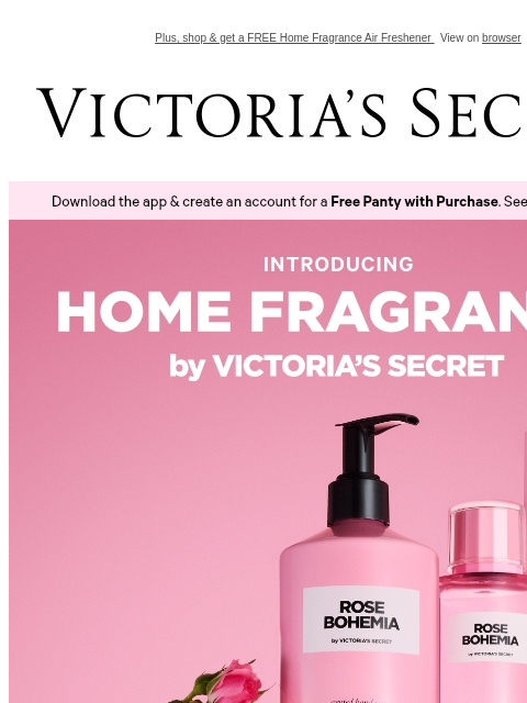 victoriassecret newsletter: NEW: Scent Your Space with Candles, Room Sprays, a...