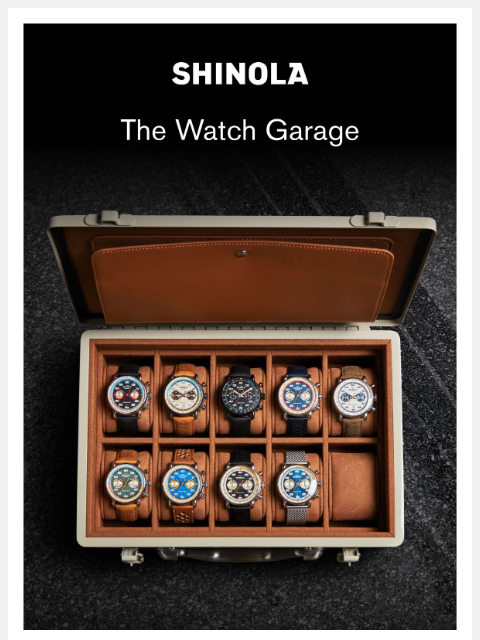 shinola newsletter: Park Your Watches in Style