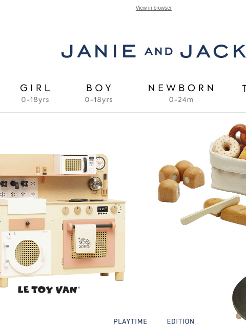 janieandjack newsletter: From our marketplace: curated toys and more