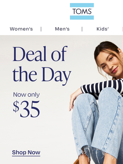 toms newsletter: ✨ $35 Briella Flats: Today Only!
