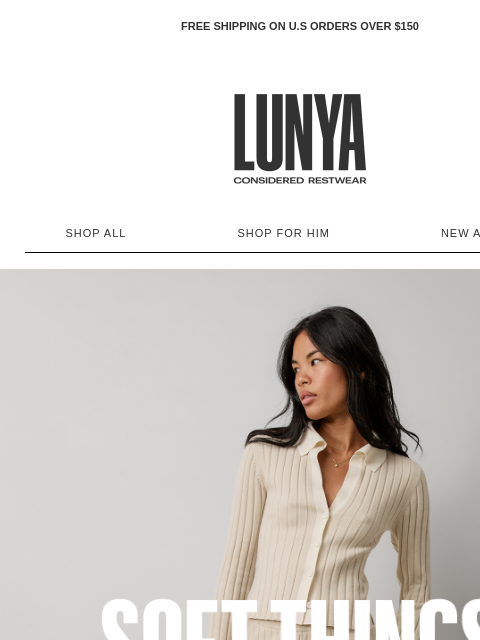 lunya newsletter: YOUR INVITATION TO STAY IN