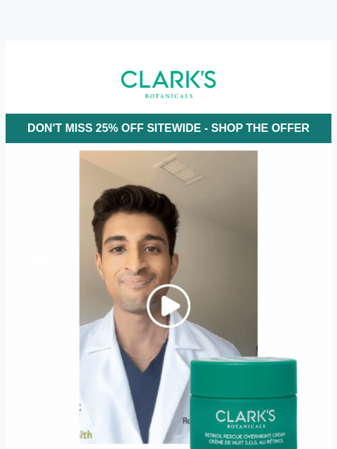 clarksbotanicals newsletter: Dermatologists say not all retinols are equal. Thi...