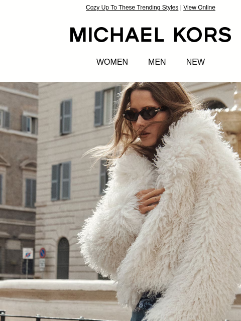 michaelkorsmail newsletter: Stop Scrolling—Jackets Are 25% Off