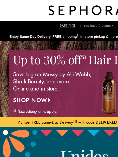 sephora newsletter: It’s Hispanic Heritage Month—let’s give these bran...