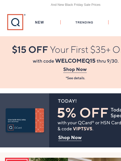 qvcemail newsletter: Bethlehem Lights TSV® & 5 Easy Pays + Get $15 Off