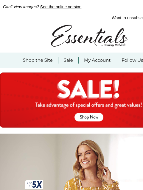 essentialsshop newsletter: Favorite Styles, Lower Prices
