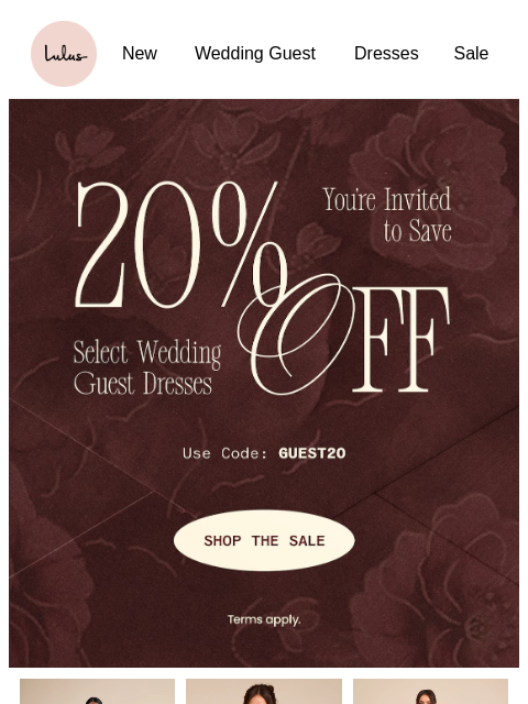 lulus newsletter: SALE 👗💐 SALE 👗💐 SALE 👗💐