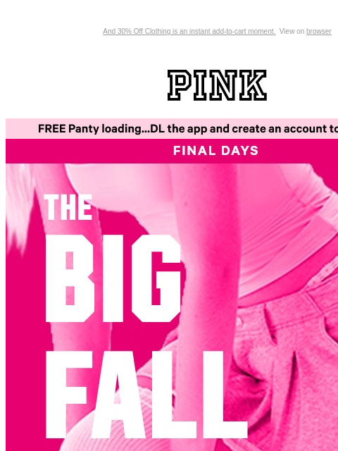vspink newsletter: An Extra 25% Off Makes Sale BETTER 🤩