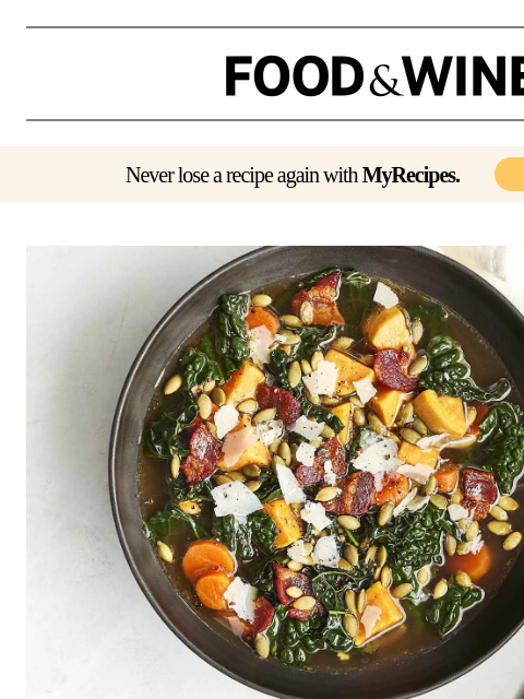 foodandwine newsletter: 30 Fall Soups for the Coziest Nights Ahead