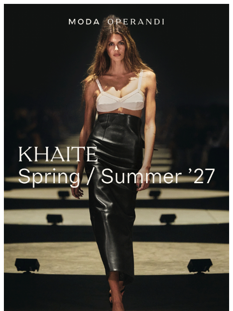 modaoperandi newsletter: Live In Trunkshow: KHAITE