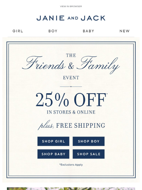 janieandjack newsletter: More on sale (and an extra 25% off)