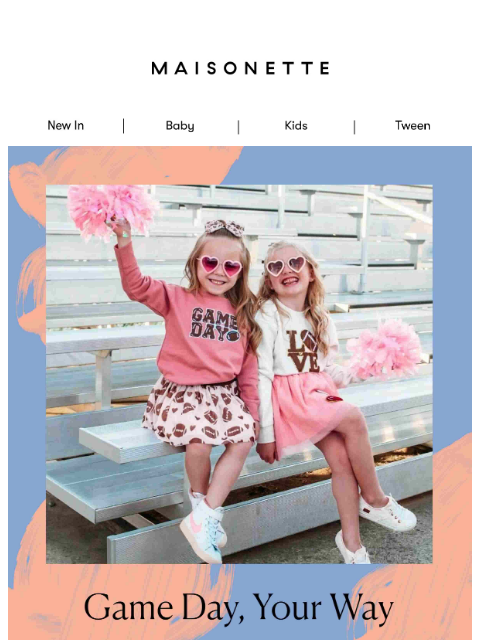maisonette newsletter: Winning Looks for Every Kid 🏈