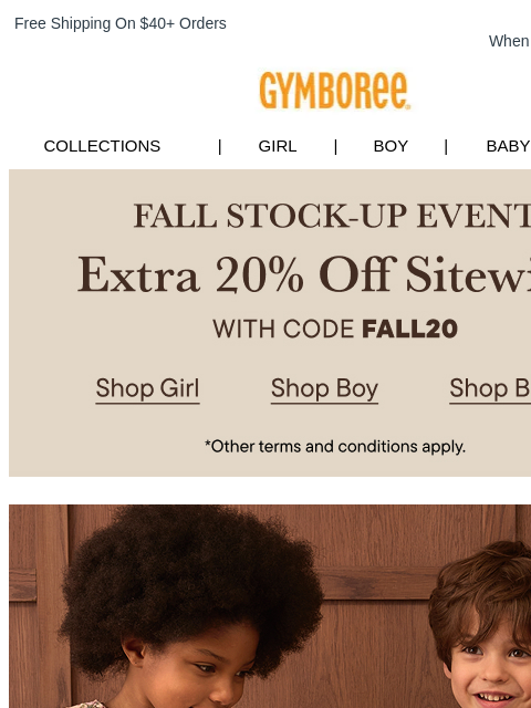 gymboree newsletter: Classic for Autumn: Soft Knits + Layering Pieces