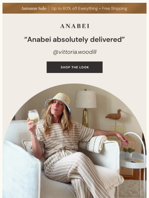 anabei newsletter: "Every guest asks where I got it."