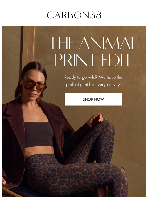carbon38 newsletter: Go Wild With Animal Print
