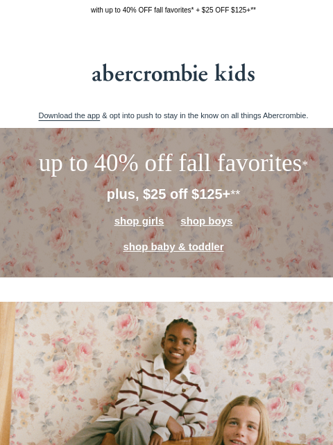 abercrombie newsletter: their seasonal closet swap starts here →