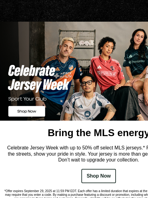 mlssoccer newsletter: Don’t miss up to 50% off select MLS Jerseys