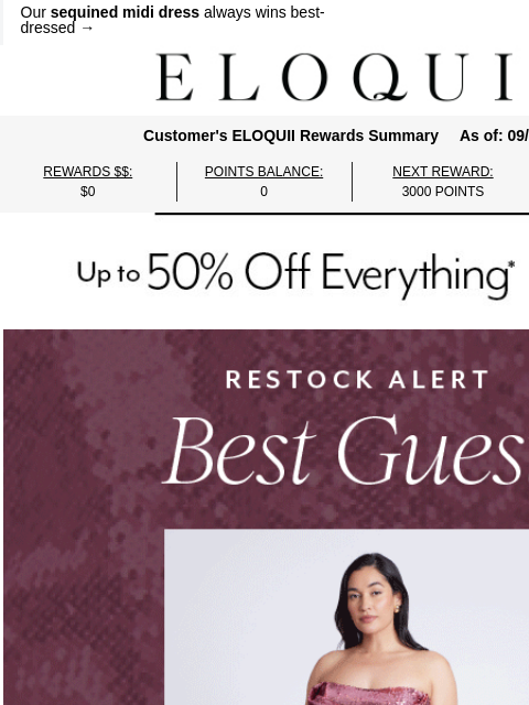 eloquii newsletter: Pretty, pink, & ready to RSVP