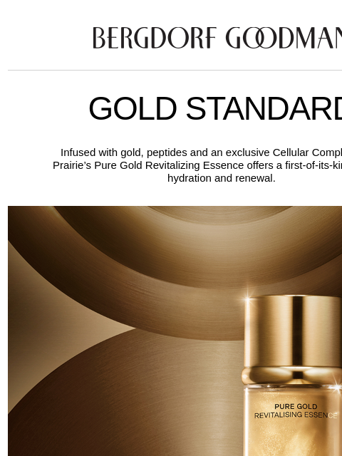 bergdorfgoodman newsletter: Pure Gold: New La Prairie Skincare