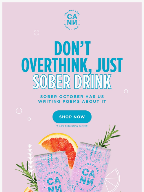 drinkcann newsletter: get ready for a sober october!