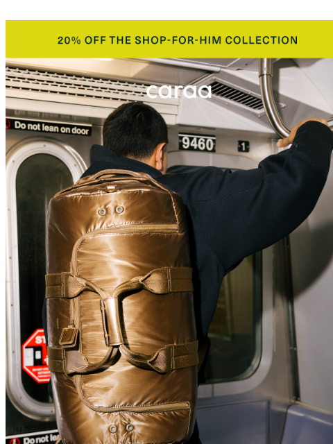 caraa newsletter: Travel-Ready Gear: Remus Duffel 20% Off