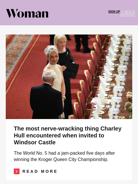 golfdigest newsletter: Charley Hull’s nerve-wracking post-victory trip