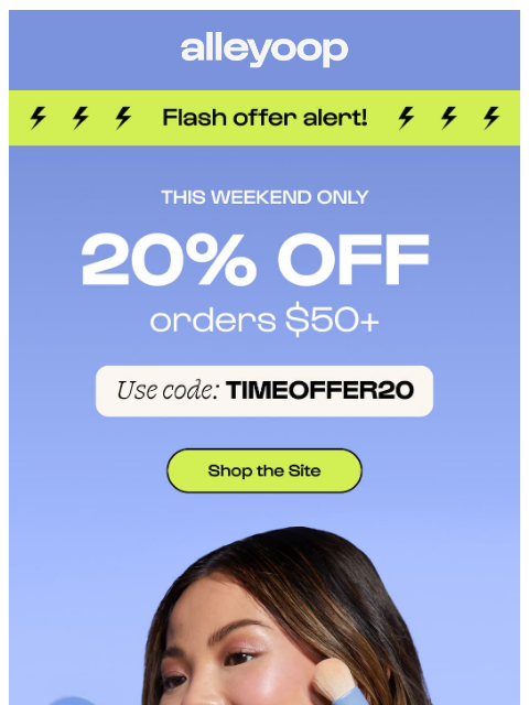 meetalleyoop newsletter: Flash offer: Save 20%